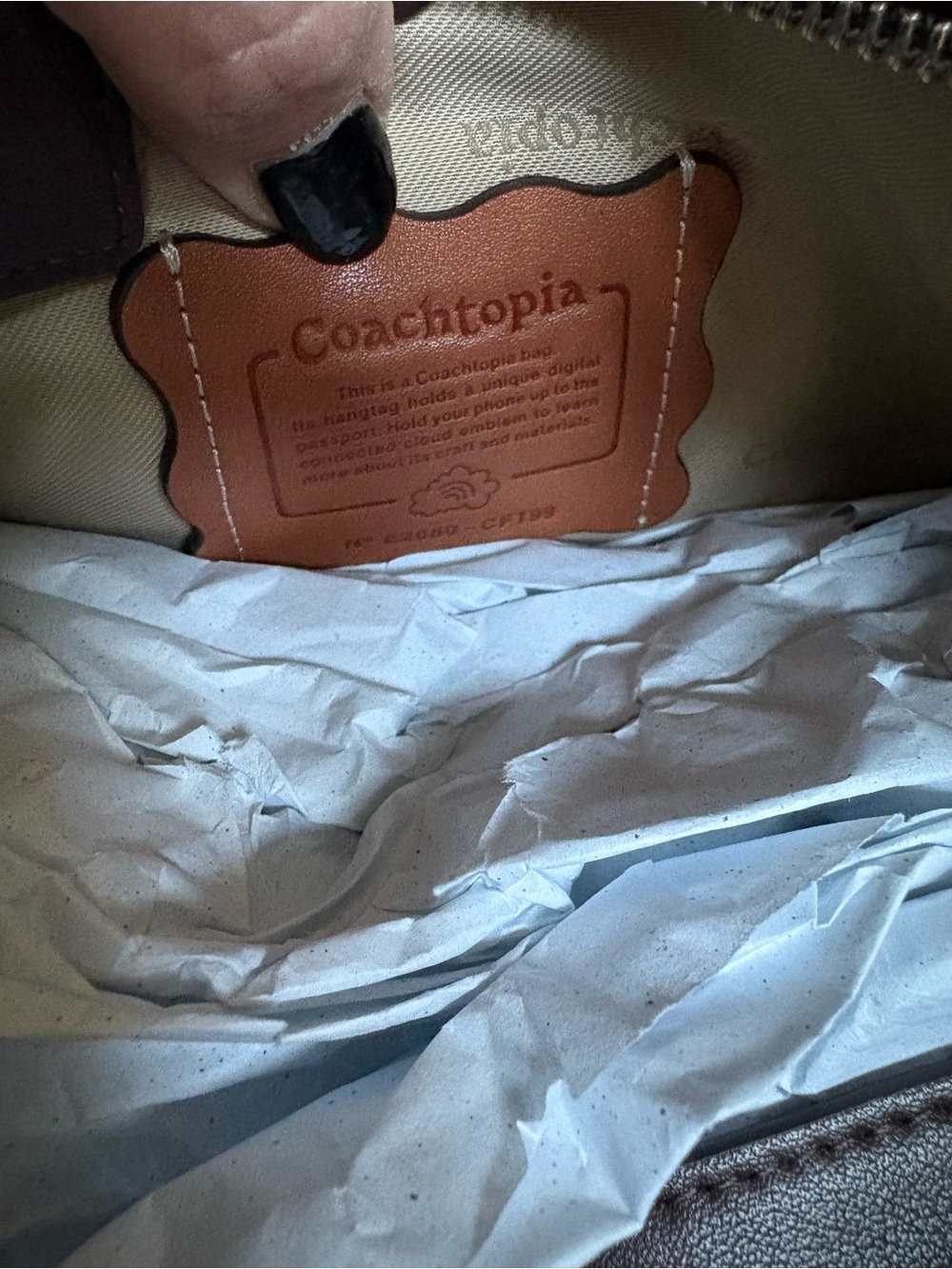 Coachtopia Alter Ego Brown leather shoulder bag - Picture 5 of 5
